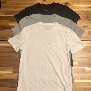 3 Pack Organic Cotton Everlane Pocket Tees